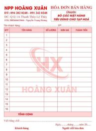 Hóa đơn Hoàng Xuân